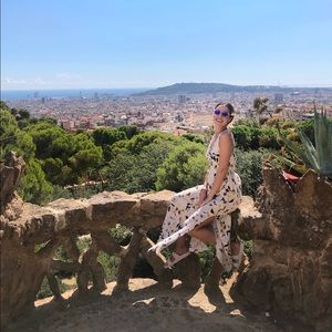 O’Neill white floral maxi